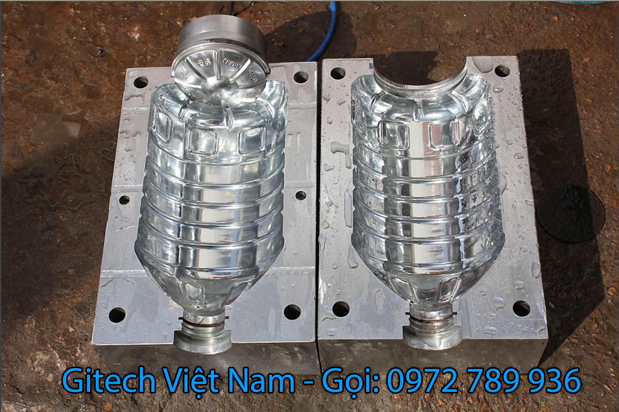 Khuôn thổi chai PET dầu ăn V2L